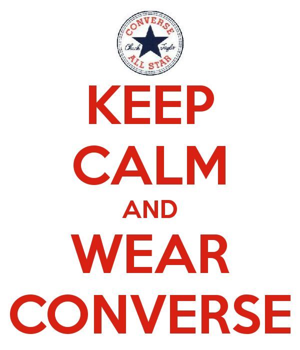 keep calm - trampki converse